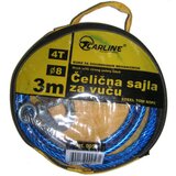  Auto čelična sajla od 3,5m za vuču 4000kg sa čeličnim sigurnosnim kukama carline 700056 ( 3233 ) Cene
