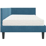  Kotni okvir postelje z matrico Drugo 2 pcs Modra Žamet, (5000123298) | Shoptok.si