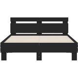  Okvir kreveta s uzglavljem i LED crni 120 x 200 cm | shoptok.hr