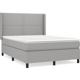  Krevet box spring s madracem svjetlosivi 140x200 cm od tkanine | shoptok.hr
