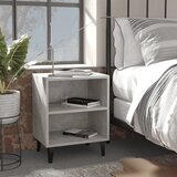 vidaXL Nočna omarica z nogami 2 kosa betonsko siva 40x30x50 cm | Shoptok.si