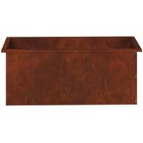  Vrtna posuda za sadnju s LED svjetlom 2 kom. Rđa - Otporni čelik 40 x 100 x 40 cm 2 | shoptok.hr
