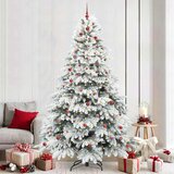  Umjetno božićno drvce s stalakom Bijelo 240 cm PE i PVC | shoptok.hr