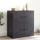 Maison Chic Komoda - Predalnik črna 67x39x73 cm jeklo, (21715947) | Shoptok.si