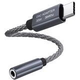 INF 32-bitni / 384 kHz USB-C na 3,5 mm avdio adapterski kabel DAC adapter Grey, (21278623) | Shoptok.si