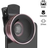 objektiv za mobilni telefon univerzalni 37mm roze