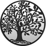 Maison Chic Ogledalo - Zrcalo - Kozmetično ogledalo črno 60x2,5 cm železno okroglo za notranjo uporabo, (21697937) | Shoptok.si