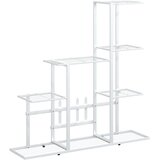  Stalak za cvijeće 94,5 x 25 x 88 cm bijeli metalni | shoptok.hr