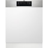 Aeg FES7672APM Vgrajeni pomivalni stroj delno vgradljiv 60 cm, nerjavece jeklo 911424564 | Shoptok.si