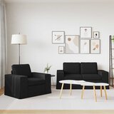  Set sofe 2 pcs Crna 162 x 80 x 82 cm tkanina | shoptok.hr