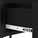 vidaXL Nočna omarica Črni hrast 42 x 41 x 61 cm Konstruiran les | Shoptok.si