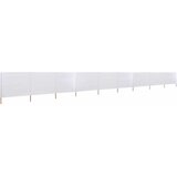  Vjetrobran s 9 panela od tkanine 1200 x 160 cm pješčano bijeli | shoptok.hr