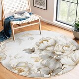 Mila Home svetlo siva/bež pralna okrogla preproga ø 150 cm soft and gentle – | Shoptok.si