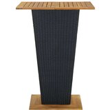  5-dijelni vrtni barski set od poliratana s jastucima crni | shoptok.hr