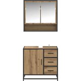 Komplet pohištva za kopalnico s predalom 2 pcs Umetni hrast, (5000233303) | Shoptok.si