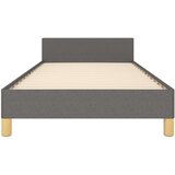  Posteljni okvir z vzglavjem temno siv 90x200 cm blago, (20788416) | Shoptok.si