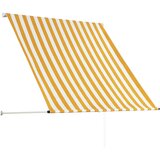 Tenda na uvlačenje 150 x 150 cm žuto-bijela | Eponuda.com