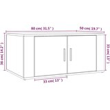  Stolić za kavu boja sivog hrasta 80x50x36 cm konstruirano drvo | shoptok.hr