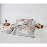 Fleuresse posteljnina 140/200 cm mako saten sivoroza, svetlo siva, svetlo roza, olivno zelena , žajbljevo zelena | Shoptok.si