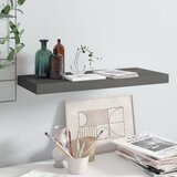  Plutajuća zidna polica visoki sjaj siva 60 x 23,5 x 3,8 cm MDF | shoptok.hr