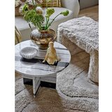 Bloomingville Črno-bela marmorna okrogla klubska mizica ø 61 cm Rosito – | Shoptok.si