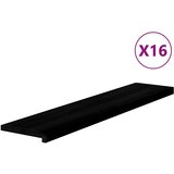  Gazišta stepenice 16 kom tamnosmeđi 120x25x2 cm masivna hrast | shoptok.hr