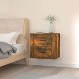 vidaXL Stenska nočna omarica dimljen hrast 50x36x47 cm | Shoptok.si