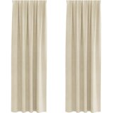  Zavjese za zamračivanje 2 pcs Krema 140 x 245 cm Baršun | shoptok.hr