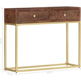 vidaXL Konzolna mizica 90x30x75 cm trden mangov les | Shoptok.si