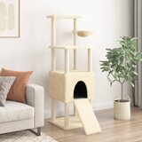  Penjalica za mačke sa stupovima za grebanje krem 153 cm | shoptok.hr