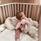  Dada&rocco® oblazinjena zaščita za ograjico otroške posteljice beige | Shoptok.si