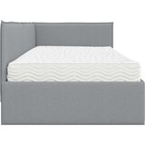  Kutni krevetni okvir s madracem 2 pcs Svijetlo siva Baršun | shoptok.hr