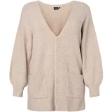 Zizzi Kardigan 'MCOMFY' taupe siva