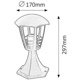 Rabalux marseille spoljna podna lampa E27 60W IP44 crna spoljna rasveta | ePonuda.com