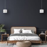 Viseći luster HELEN na sajli, 1xE27/15W/230V, prečnik 20 cm, bela | Eponuda.com