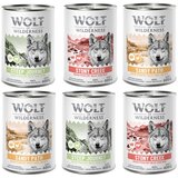  10% popust! Mokra pasja hrana Wolf of Wilderness mešana pakiranja - 6 x 400 g: Adult - z veliko sveže perutnine mešano pakiranje | shoptok.hr