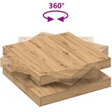  Klub stolić rotirajući za 360 stupnjeva, Artisan hrast 90x90x34,5 cm | shoptok.hr