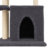  Penjalica za mačke sa stupovima za grebanje tamnosiva 83,5 cm | shoptok.hr