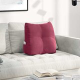 Jastuk za leđa Vinska crvena 45 x 24 x 50 cm Baršun | shoptok.hr