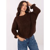 Italy Moda Sweater-MI-SW-2912.10X-dark brown | shoptok.hr