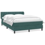 Box Spring krevet s madracem tamno zeleni 160x220 cm baršun | shoptok.hr