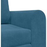 vidaXL Raztegljiv Kavč 2-v-1 Modri 148x71x83 cm Velvet | Shoptok.si