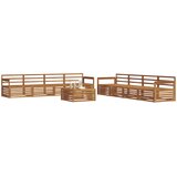  Set vanjskih sofa 9 kom. Prirodna Čvrsto drvo akacije | shoptok.hr