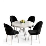 Hanah home trpezarijski set, 5 dijelova, crni Slike