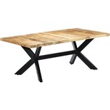  Blagovaonski stol od masivnog drva manga 200 x 100 x 75 cm | shoptok.hr