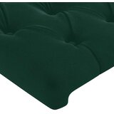  LED uzglavlje tamnozeleno 203 x 16 x 118/128 cm baršunasto | shoptok.hr