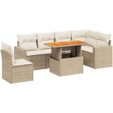  7-dijelni set vrtnih sofa od poliratana s jastucima bež | shoptok.hr