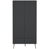Tvilum Antracitno siva garderobna omara 99x200 cm Bodo – Cene