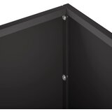  Vrtna saksija 2 kom. Crna 80 x 30 x 30 cm Čelična vrata | shoptok.hr