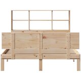 vidaXL Knjižna postelja brez vzmetnice 150x200 cm trdna borovina | Shoptok.si